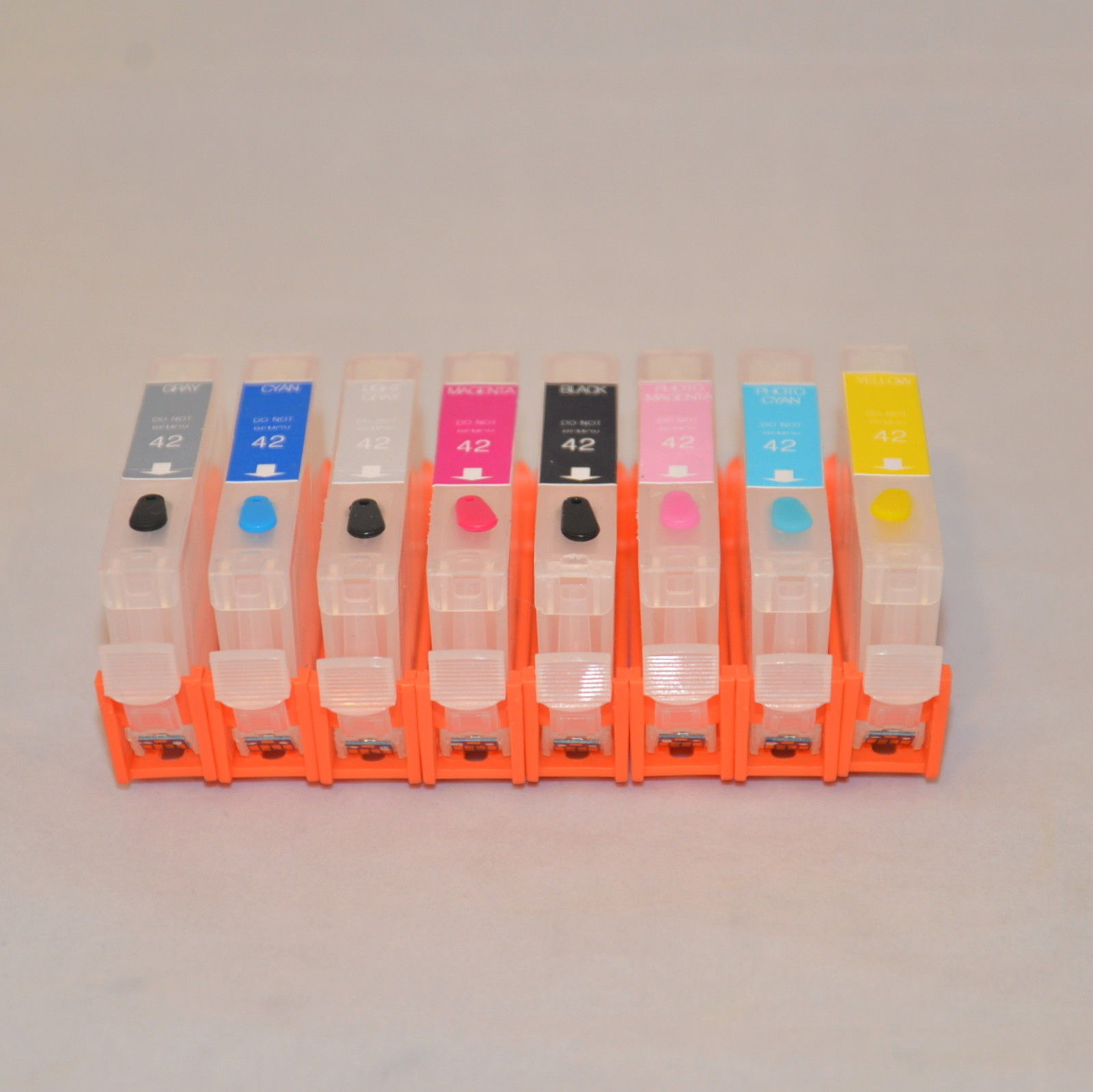 8 Empty Refillable Ink Cartridge for Canon Pro 100 CLI-42 with c